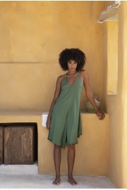 JUMPSUIT SHORT PLAIN COLOUR IND/SIA